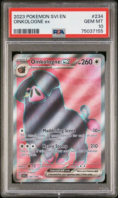 2023 Pokemon Scarlet & Violet Full Art Ultra Rare Holofoil Oinkologne EX #234 card image