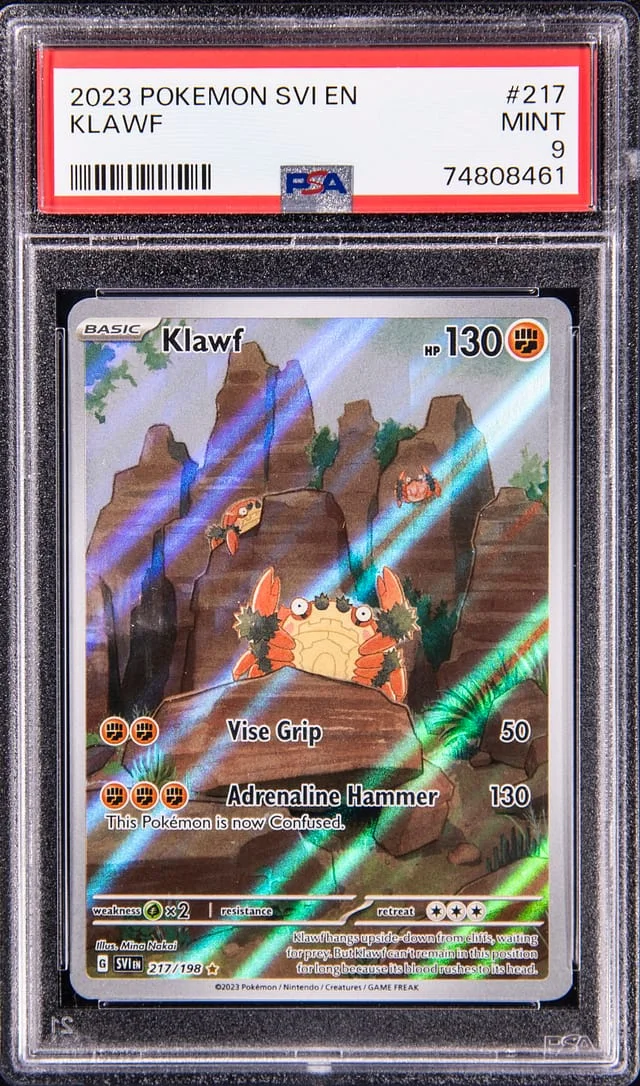 2023 Pokemon Scarlet & Violet Holographic Klawf #217 card image