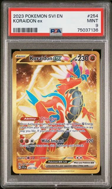 2023 Pokemon Scarlet & Violet Hyper Rare Holofoil Koraidon EX #254 card image