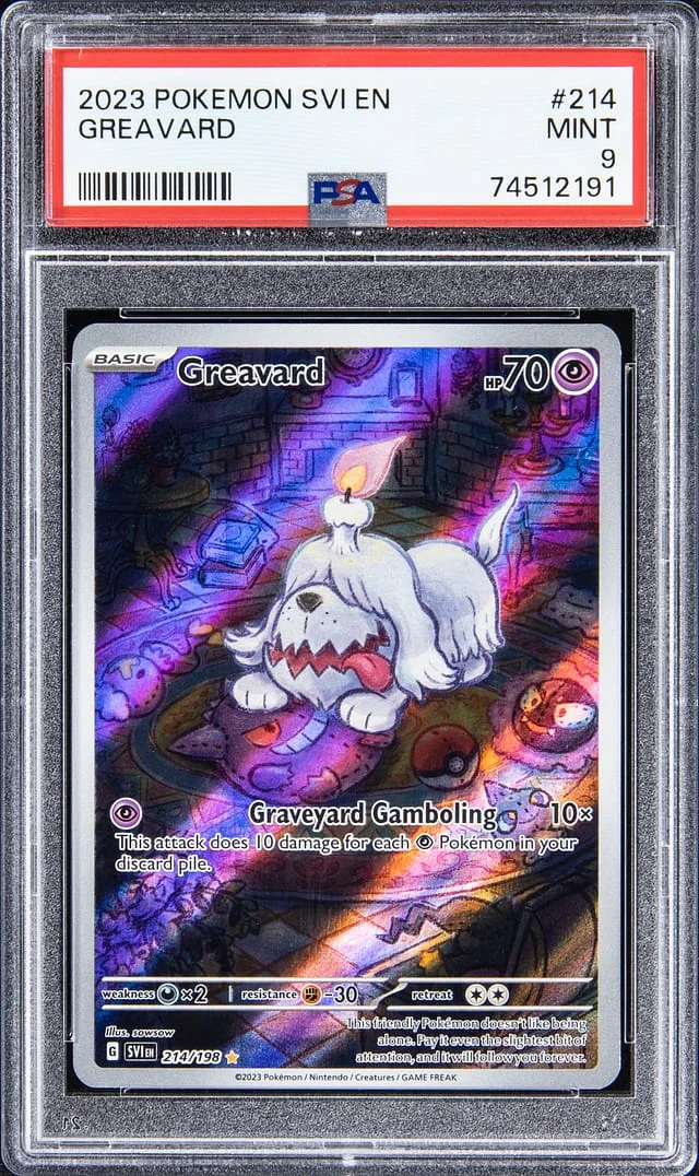 2023 Pokemon Scarlet & Violet Illustration Rare Holofoil Greavard #214 card image