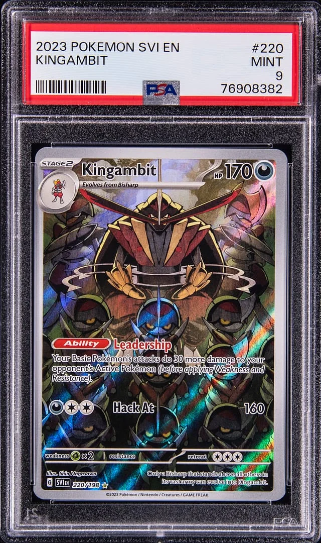 2023 Pokemon Scarlet & Violet Illustration Rare Holofoil Kingambit #220 card image