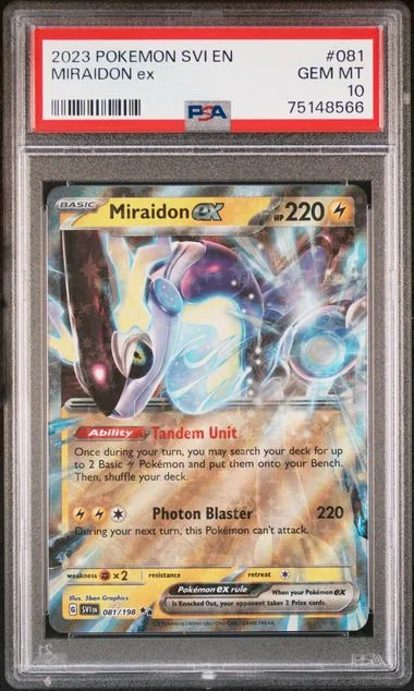 2023 Pokemon Scarlet & Violet Miraidon ex #081 card image