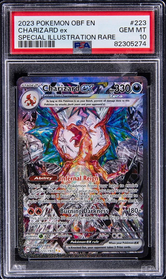 2023 Pokemon Scarlet & Violet Obsidian Flames Special Illustration Rare Charizard ex #223 card image