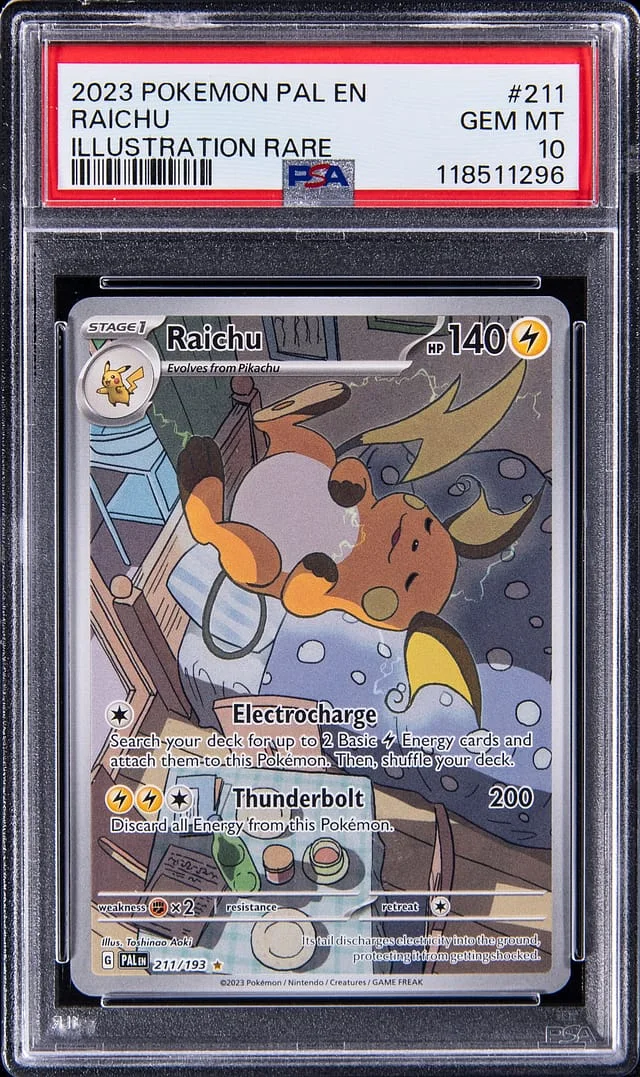 2023 Pokemon Scarlet & Violet Paldea Evolved Illustration Rare Raichu #211 card image