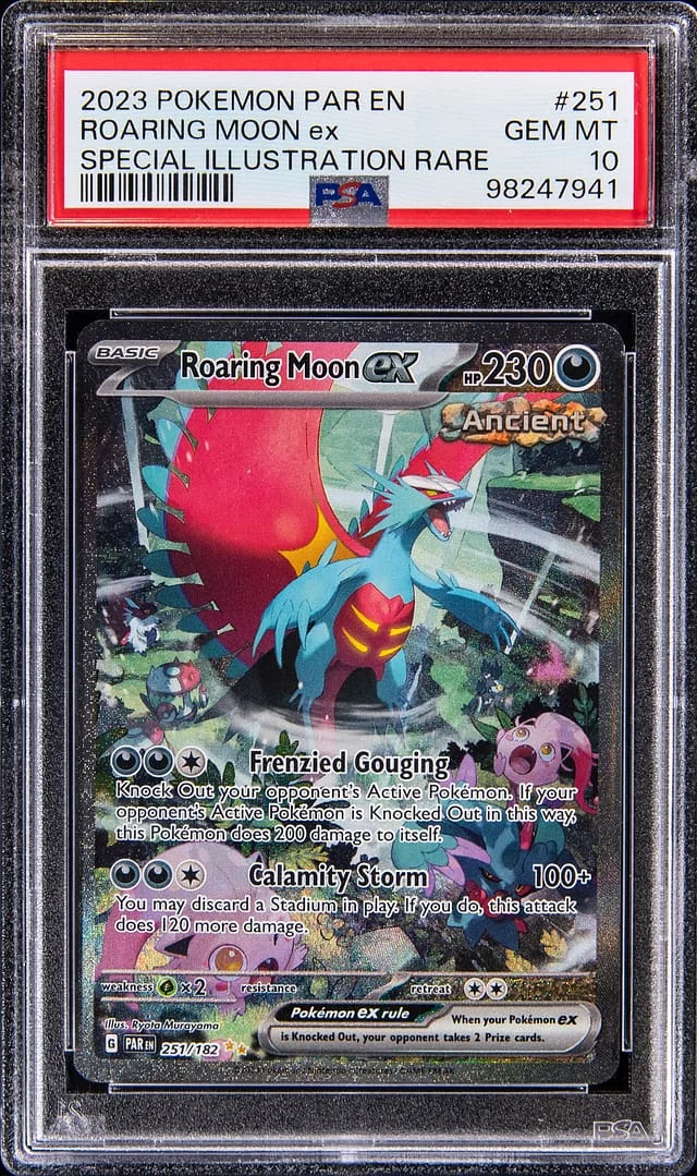 2023 Pokemon Scarlet & Violet Paradox Rift Special Illustration Rare Roaring Moon ex #251 card image