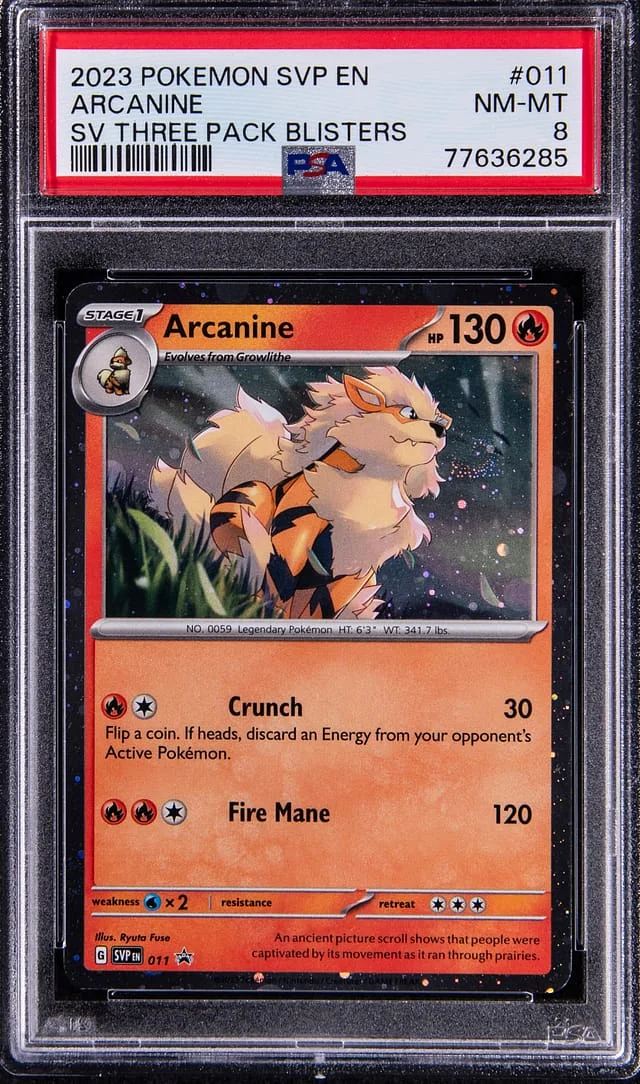 2023 Pokemon Scarlet & Violet Promo Arcanine #011 card image