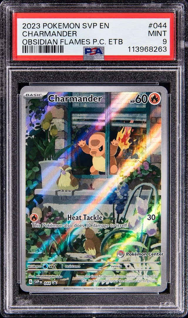 2023 Pokemon Scarlet & Violet Promo Obsidian Flames Pokemon Center Elite Trainer Box Charmander #044 card image