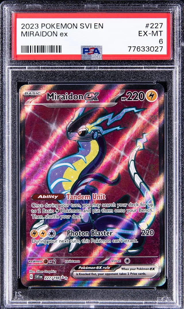 2023 Pokemon Scarlet & Violet Secret Rare Full Art Miraidon ex #227 card image