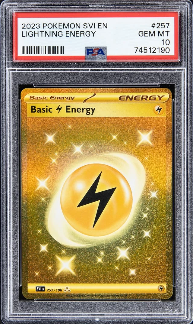 2023 Pokemon Scarlet & Violet Secret Rare Lightning Energy #257 card image