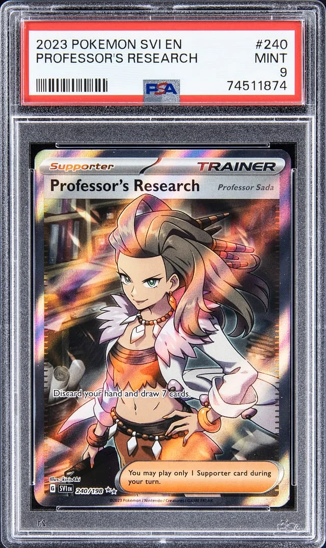 2023 Pokemon Scarlet & Violet Special Illustration Rare Full Art Professor's Research #240 card image