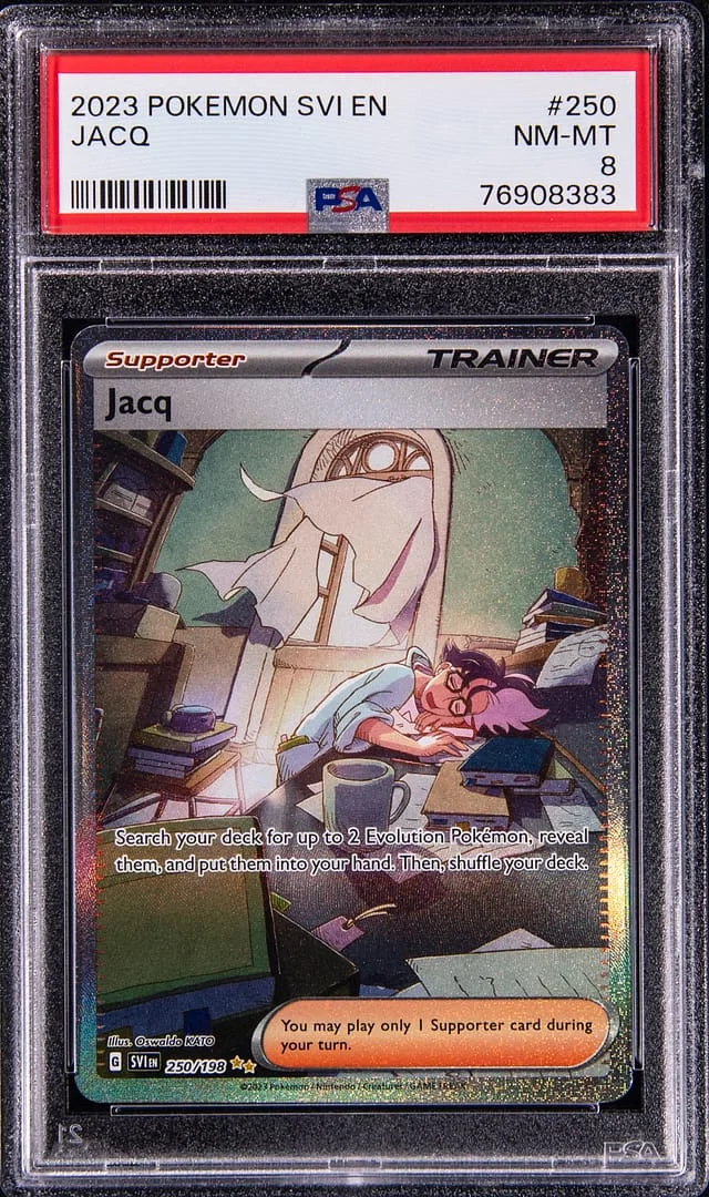 2023 Pokemon Scarlet & Violet Special Illustration Rare Holofoil Jacq #250 card image