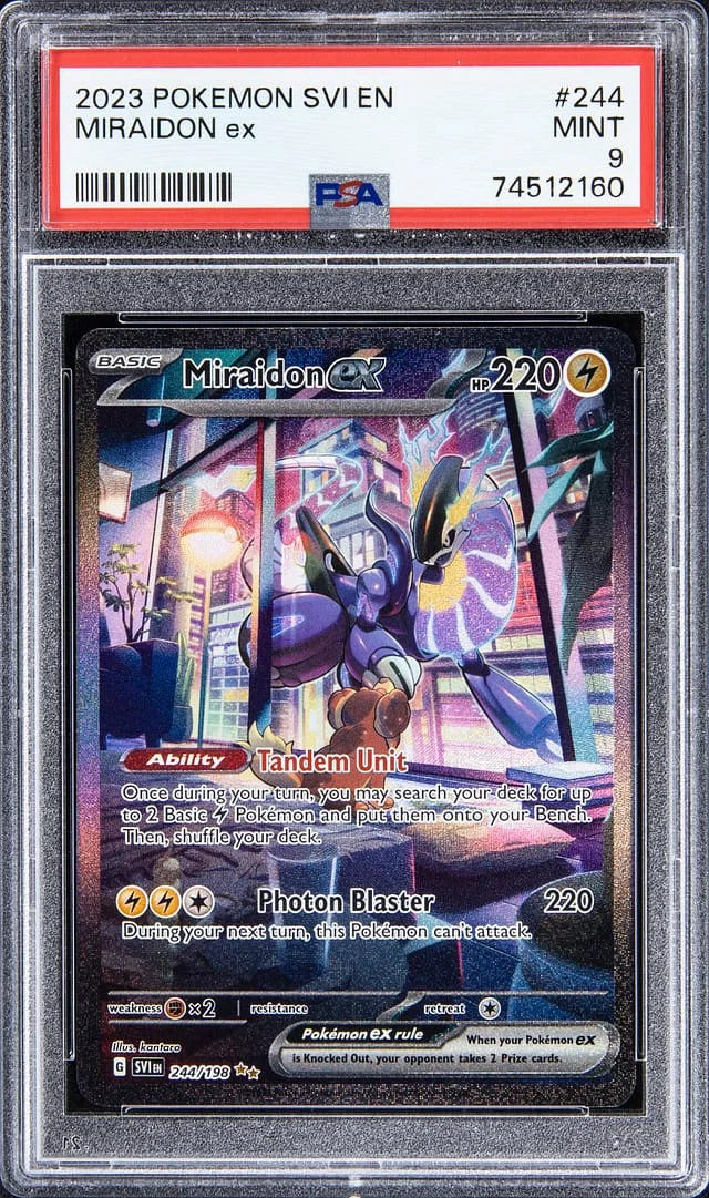 2023 Pokemon Scarlet & Violet Special Illustration Rare Holofoil Miraidon ex #244 card image