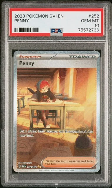 2023 Pokemon Scarlet & Violet Special Illustration Rare Holofoil Penny #252 card image