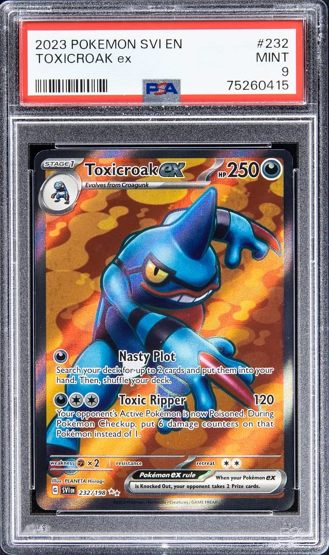 2023 Pokemon Scarlet & Violet Ultra Double Rare Holofoil Toxicroak EX #232 card image