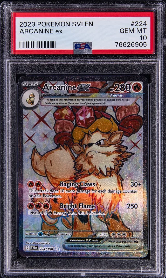 2023 Pokemon Scarlet & Violet Ultra Rare Holofoil Arcanine ex #224 card image