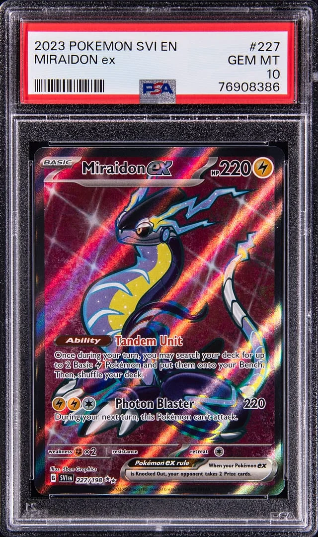 2023 Pokemon Scarlet & Violet Ultra Rare Holofoil Miraidon ex #227 card image