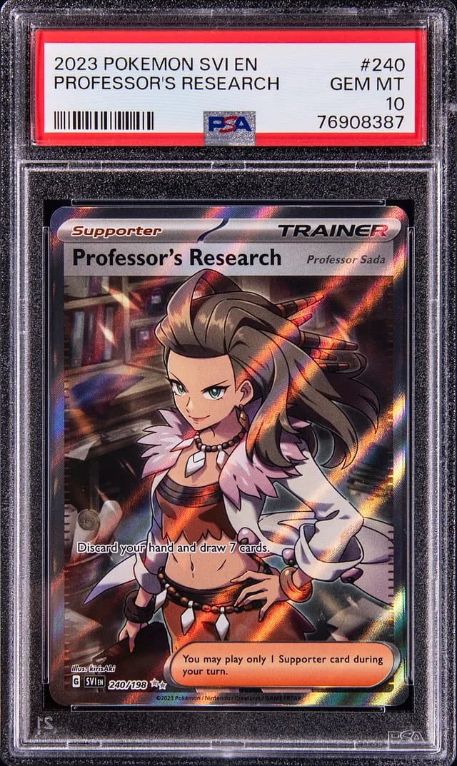 2023 Pokemon Scarlet & Violet Ultra Rare Holofoil Professor's Research #240 card image