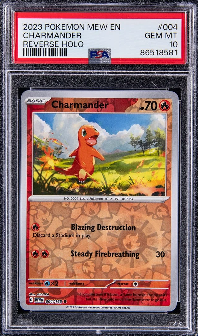 2023 Pokemon Scarlet/Violet 151 Reverse Holographic Charmander #004 card image