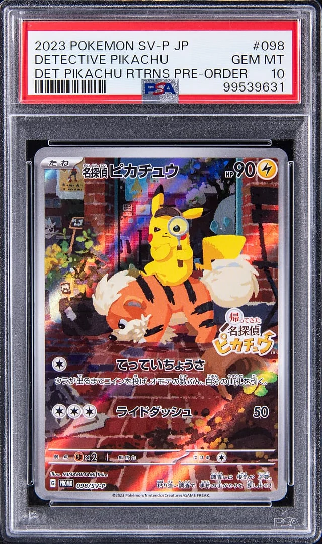 2023 Pokemon SV-P Japanese Detective Pikachu Returns Pre-Order Detective Pikachu #098 card image