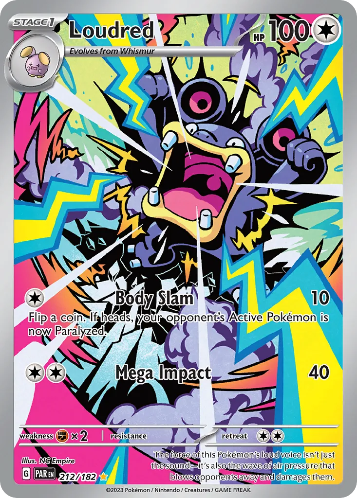 2023 Paradox Rift Loudred #149/182 Common card image