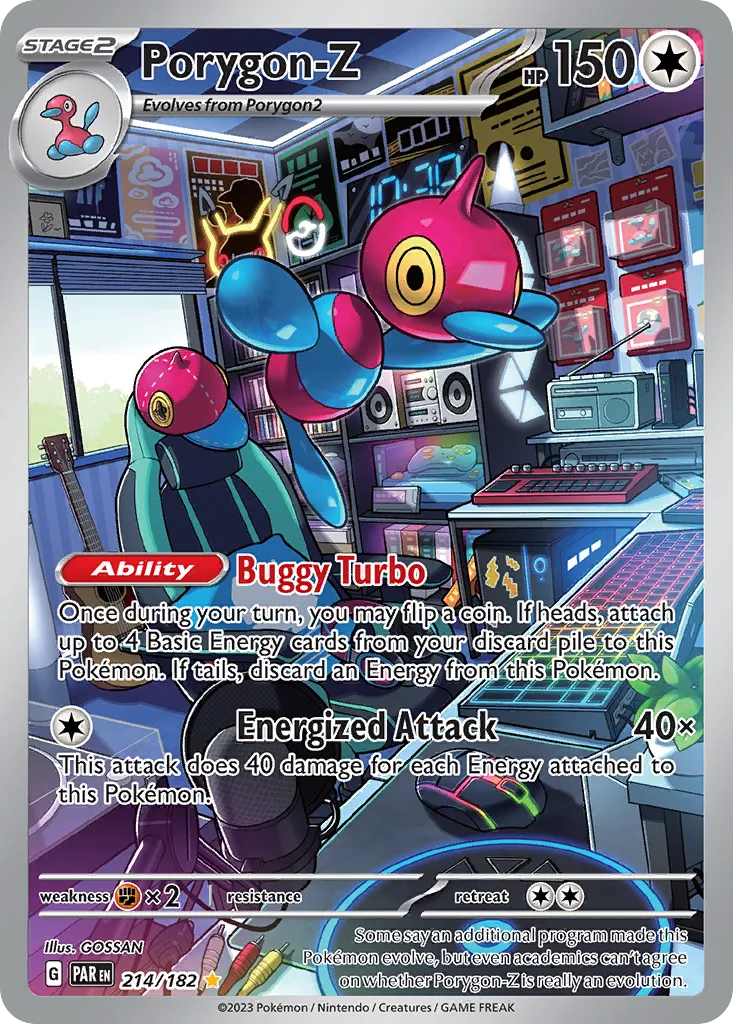 2023 Paradox Rift Porygon-Z [Holo] Rare #144/182 Rare card image