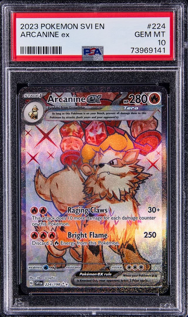 2023 Pokemon Svi En Arcanine ex #224 card image
