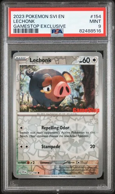 2023 Pokemon SVI En-Scarlet & Violet Gamestop Exclusive Lechonk #154 card image