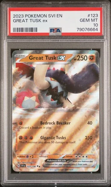 2023 Pokemon SVI En-Scarlet & Violet Great Tusk Ex #123 card image