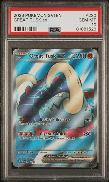 2023 Pokemon SVI EN Scarlet & Violet Great Tusk EX #230 card image
