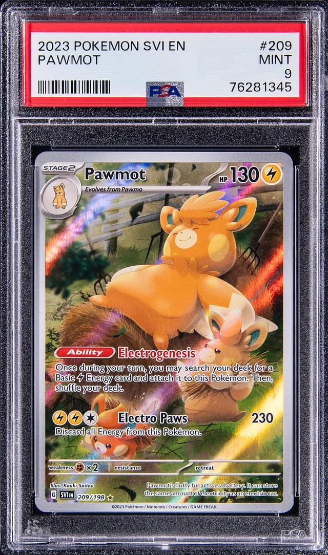 2023 Pokemon Svi En-Scarlet & Violet Illustration Rare Pawmot #209 card image