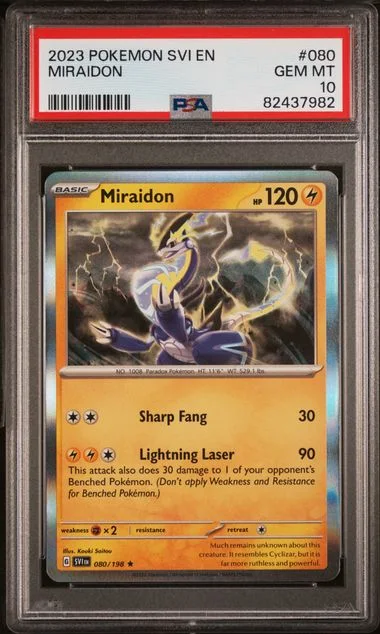 2023 Pokemon SVI En-Scarlet & Violet Miraidon #080 card image