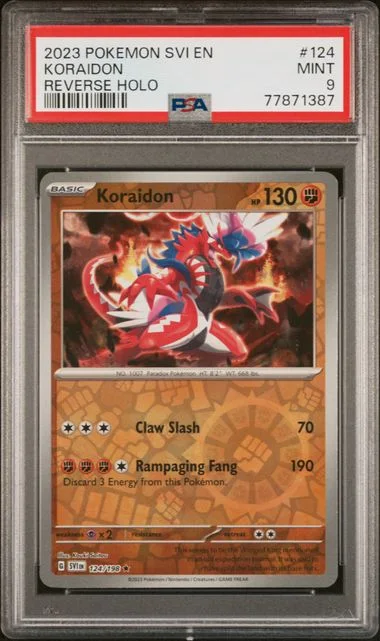 2023 Pokemon SVI En-Scarlet & Violet Reverse Holo Koraidon #124 card image