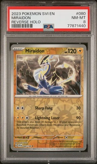 2023 Pokemon SVI En-Scarlet & Violet Reverse Holo Miraidon #080 card image