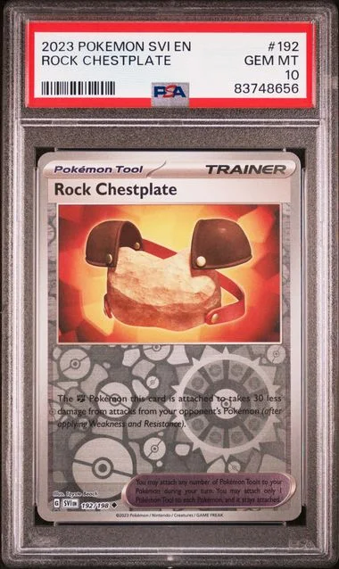 2023 Pokemon SVI En-Scarlet & Violet Rock Chestplate #192 card image