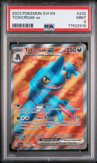 2023 Pokemon SVI En-Scarlet & Violet Ultra Rare Toxicroak Ex #232 card image
