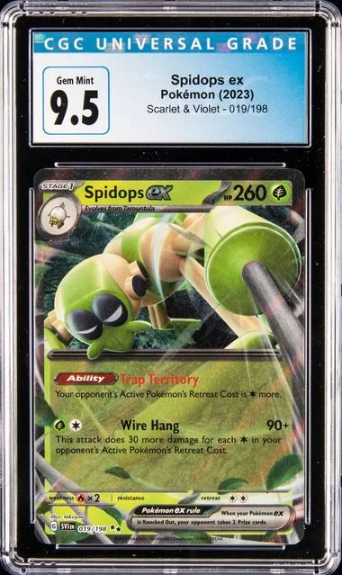 2023 Pokemon SVI Scarlet & Violet Double Rare Holofoil Spidops EX #019 card image