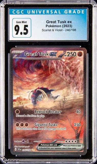 2023 Pokemon SVI Scarlet & Violet Full Art Special Illustration Rare Great Tusk EX #246 card image
