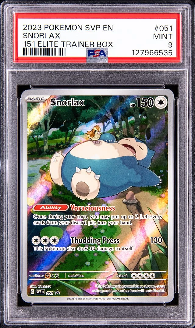 2023 Pokemon Svp En-Sv Black Star Promo 151 Elite Trainer Box Snorlax #051 card image