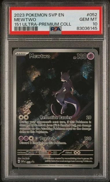 2023 Pokemon Svp En-Sv Black Star Promo 151 Ultra-Premium Collection Mewtwo #052 card image