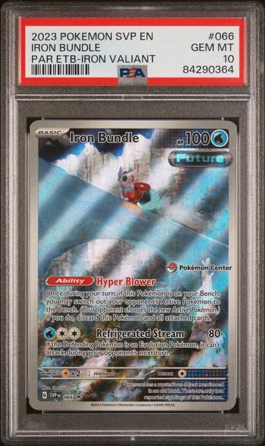 2023 Pokemon Svp En-Sv Black Star Promo Paradox Rift Elite Trainer Box-Iron Valiant Iron Bundle #066 card image
