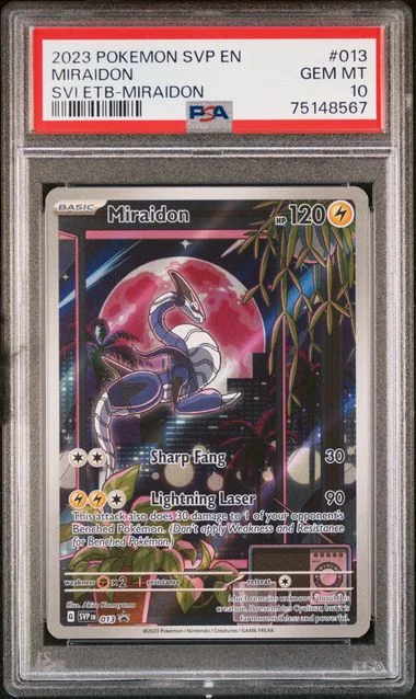 2023 Pokemon SVP EN-SV Black Star Promo Scarlet & Violet Elite Trainer Box Miraidon Miraidon #013 card image