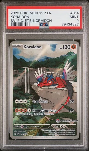 2023 Pokemon SVP EN-SV Black Star Promo Scarlet & Violet Pokemon Center Elite Trainer Box Koraidon #014 card image