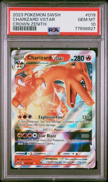 2023 Pokemon Sword and Shield Crown Zenith Charizard VSTAR #019 card image