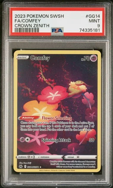 2023 Pokemon Sword And Shield Crown Zenith Full Art Comfey #GG14 card image