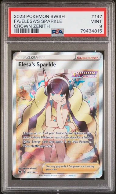 2023 Pokemon Sword and Shield Crown Zenith Full Art Elesa's Sparkle #147 card image