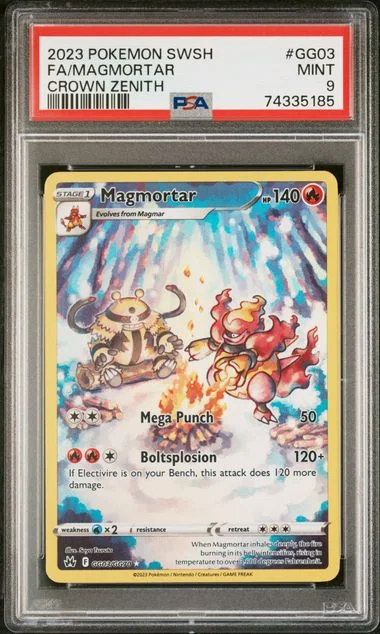 2023 Pokemon Sword And Shield Crown Zenith Full Art Magmortar #GG03 card image