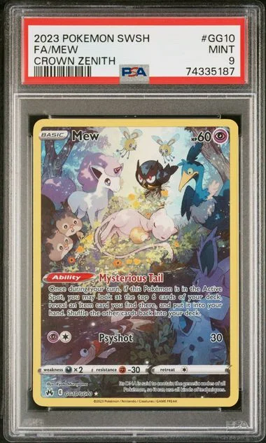 2023 Pokemon Sword And Shield Crown Zenith Full Art Mew #GG10 card image