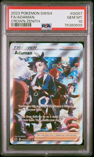 2023 Pokemon Sword and Shield Crown Zenith Full Art/Adaman #Gg57 card image
