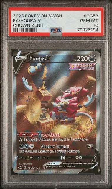 2023 Pokemon Sword and Shield Crown Zenith Full Art/Hoopa V #GG53 card image