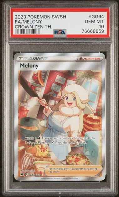2023 Pokemon Sword and Shield Crown Zenith Full Art/Melony #Gg64 card image
